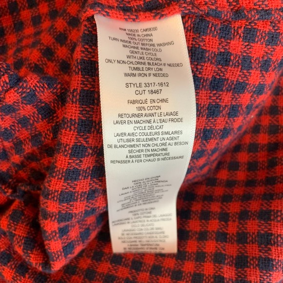 Current/Elliot red plaid raw hem high low dress 0 - Picture 6 of 9